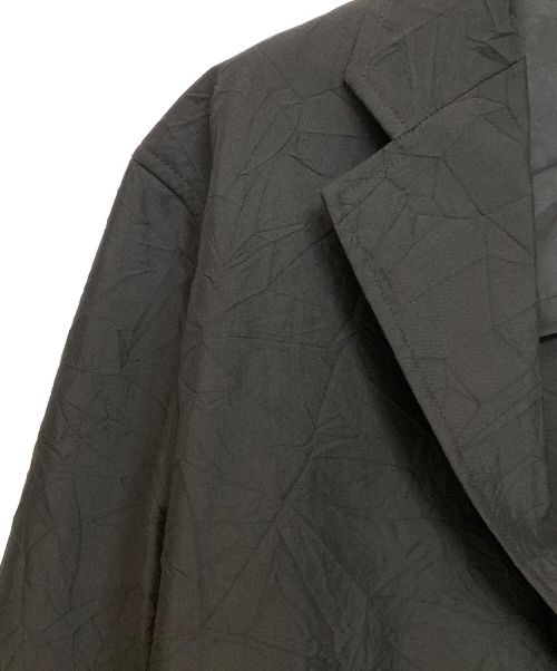ISSEY MIYAKE MEN（イッセイミヤケメン）ISSEY MIYAKE MEN (イッセイミヤケメン) 皺加工テーラードジャケット ブラック サイズ:4の古着・服飾アイテム