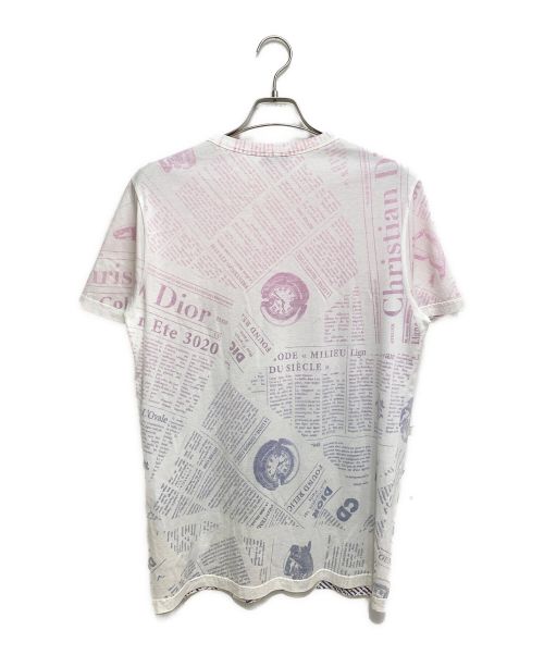Dior（ディオール）Dior (ディオール) ニュースペーパーTシャツ ライトピンク サイズ:XSの古着・服飾アイテム