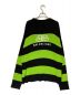 BALENCIAGA (バレンシアガ) オーバーサイズニット ブラック×グリーン サイズ:M：59800円