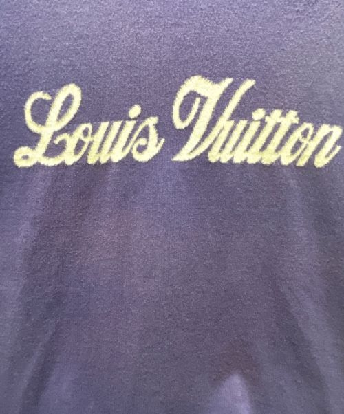 LOUIS VUITTON（ルイ ヴィトン）LOUIS VUITTON (ルイ ヴィトン) Logo Knit T-Shirt パープル サイズ:XSの古着・服飾アイテム