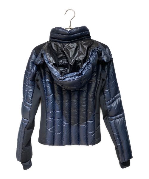 PRADA（プラダ）PRADA (プラダ) Triangle Plate Down Jacket（トライアングルトライアングルプレートダウンジャケット） ネイビー サイズ:38の古着・服飾アイテム