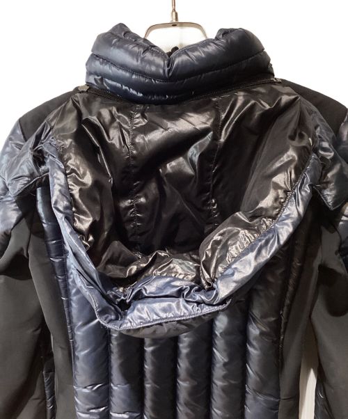 PRADA（プラダ）PRADA (プラダ) Triangle Plate Down Jacket（トライアングルトライアングルプレートダウンジャケット） ネイビー サイズ:38の古着・服飾アイテム
