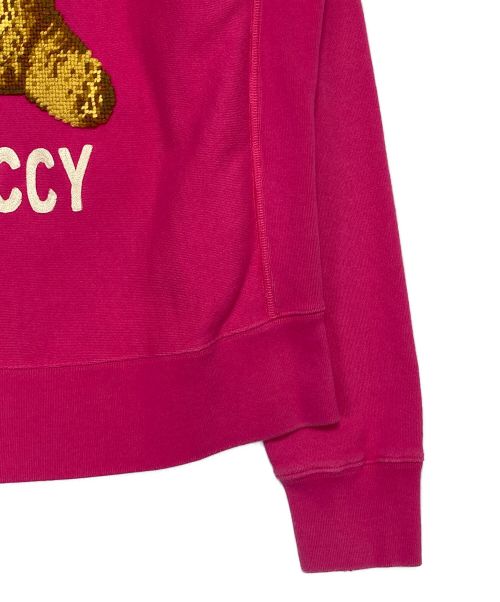GUCCI（グッチ）GUCCI (グッチ) ベア刺繍スウェット ピンク サイズ:Mの古着・服飾アイテム