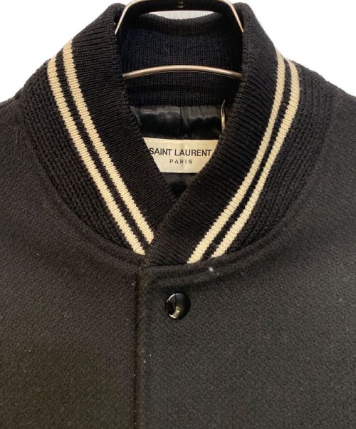 Saint Laurent Paris（サンローランパリ）Saint Laurent Paris (サンローランパリ) TEDDY JACKET(テディジャケット) ブラック サイズ:46の古着・服飾アイテム