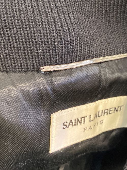 Saint Laurent Paris（サンローランパリ）Saint Laurent Paris (サンローランパリ) TEDDY JACKET(テディジャケット) ブラック サイズ:46の古着・服飾アイテム