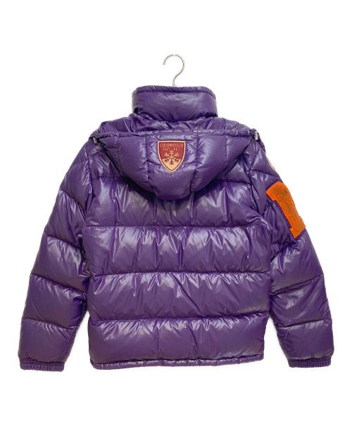 MONCLER（モンクレール）MONCLER (モンクレール) Patch down jacket (ワッペンダウンジャケット) パープル サイズ:1の古着・服飾アイテム