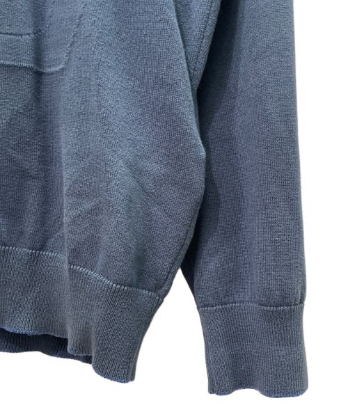 LOUIS VUITTON（ルイ ヴィトン）LOUIS VUITTON (ルイ ヴィトン) LVロゴニットパーカー ブルー サイズ:Lの古着・服飾アイテム