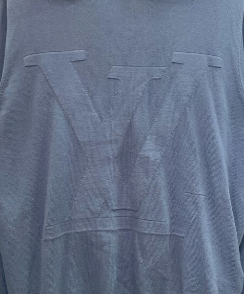LOUIS VUITTON（ルイ ヴィトン）LOUIS VUITTON (ルイ ヴィトン) LVロゴニットパーカー ブルー サイズ:Lの古着・服飾アイテム