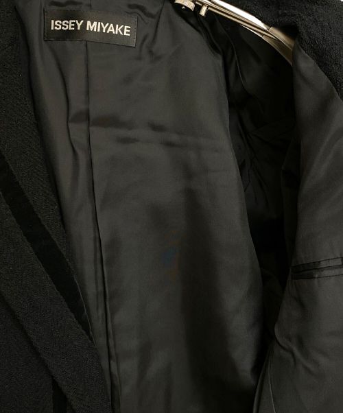 ISSEY MIYAKE（イッセイミヤケ）ISSEY MIYAKE (イッセイミヤケ) ベロアパイピングテーラードジャケット/06AW/Archive ブラック サイズ:2の古着・服飾アイテム