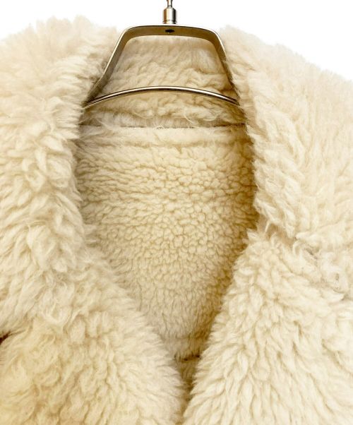 sacai（サカイ）sacai (サカイ) ムートンコート ブラウン サイズ:2の古着・服飾アイテム