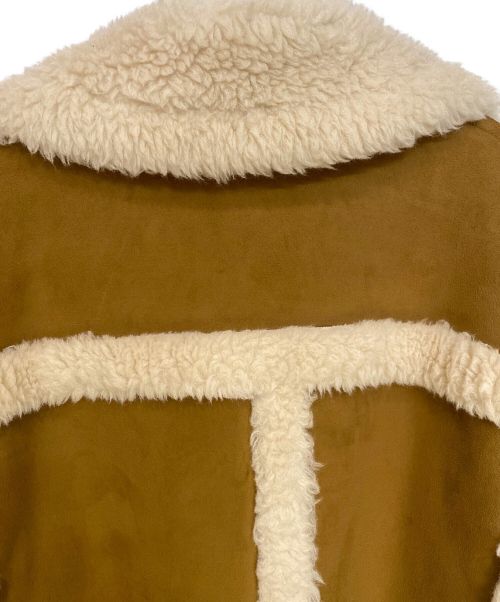 sacai（サカイ）sacai (サカイ) ムートンコート ブラウン サイズ:2の古着・服飾アイテム