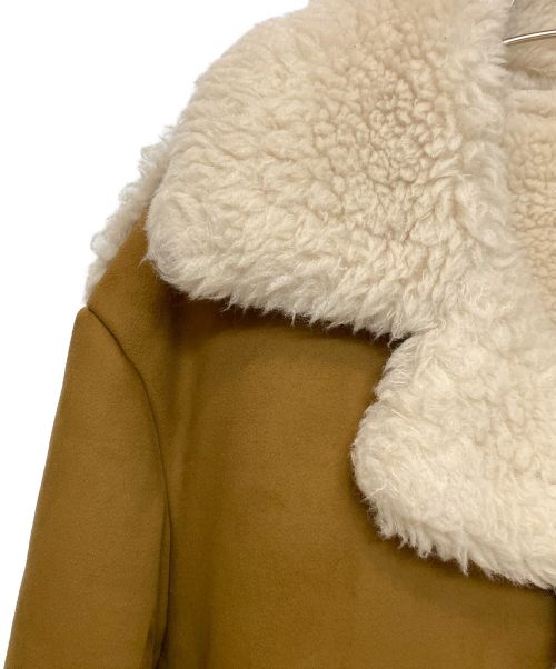 sacai（サカイ）sacai (サカイ) ムートンコート ブラウン サイズ:2の古着・服飾アイテム