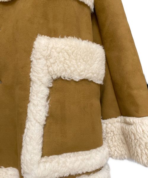sacai（サカイ）sacai (サカイ) ムートンコート ブラウン サイズ:2の古着・服飾アイテム