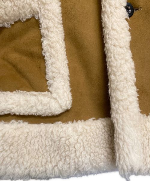 sacai（サカイ）sacai (サカイ) ムートンコート ブラウン サイズ:2の古着・服飾アイテム