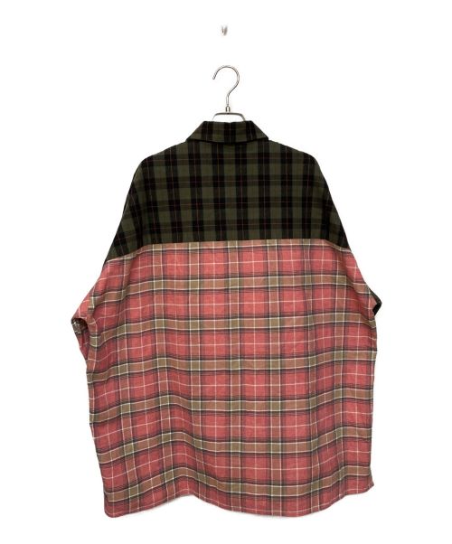 LOEWE（ロエベ）LOEWE (ロエベ) チェックネルシャツ グリーン×ピンク サイズ:38の古着・服飾アイテム