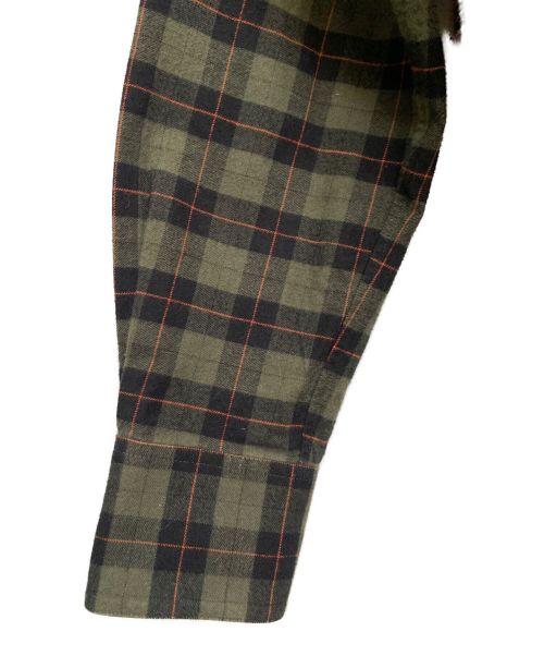 LOEWE（ロエベ）LOEWE (ロエベ) チェックネルシャツ グリーン×ピンク サイズ:38の古着・服飾アイテム