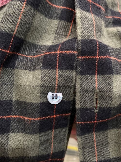 LOEWE（ロエベ）LOEWE (ロエベ) チェックネルシャツ グリーン×ピンク サイズ:38の古着・服飾アイテム