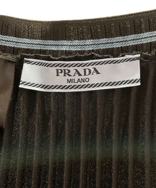 PRADA（プラダ）PRADA (プラダ) プリーツスカート ブラック サイズ:38の古着・服飾アイテム
