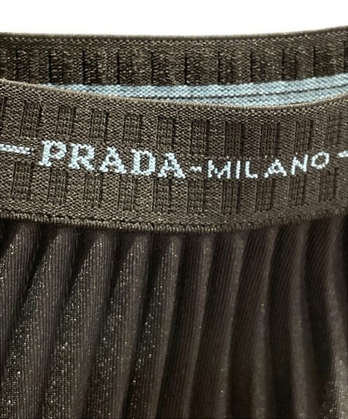 PRADA（プラダ）PRADA (プラダ) プリーツスカート ブラック サイズ:38の古着・服飾アイテム