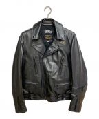 COMME des GARCONS BLACKMARKET×Lewis Leathersコムデギャルソンブラックマーケット×ルイスレザース）の古着「レザーライダースジャケット」｜ブラック