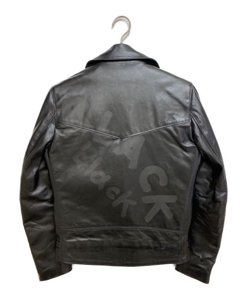 COMME des GARCONS BLACKMARKET（コムデギャルソンブラックマーケット）COMME des GARCONS BLACKMARKET (コムデギャルソンブラックマーケット) Lewis Leathers (ルイスレザース) レザーライダースジャケット ブラック サイズ:36の古着・服飾アイテム