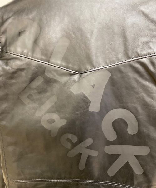 COMME des GARCONS BLACKMARKET（コムデギャルソンブラックマーケット）COMME des GARCONS BLACKMARKET (コムデギャルソンブラックマーケット) Lewis Leathers (ルイスレザース) レザーライダースジャケット ブラック サイズ:36の古着・服飾アイテム