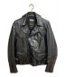 COMME des GARCONS BLACKMARKET（コムデギャルソンブラックマーケット）の古着「レザーライダースジャケット」｜ブラック