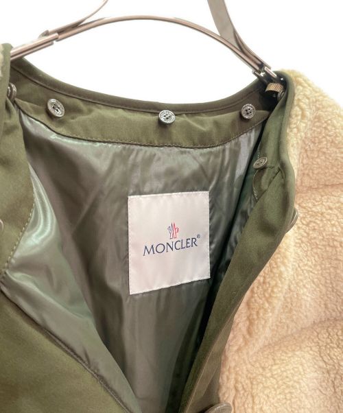 MONCLER（モンクレール）MONCLER (モンクレール) CHARAMILLON GIUBBOTTO /ダウンジャケット アイボリー×オリーブの古着・服飾アイテム