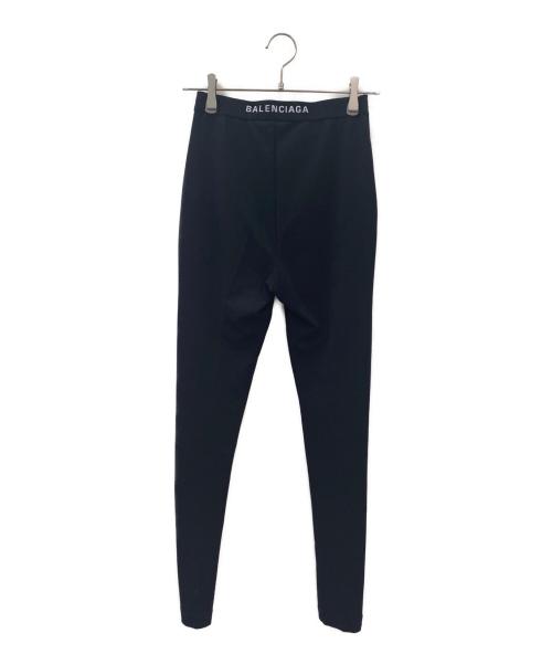 BALENCIAGA（バレンシアガ）BALENCIAGA (バレンシアガ) バックウエストロゴレギンスパンツ ブラック サイズ:38の古着・服飾アイテム