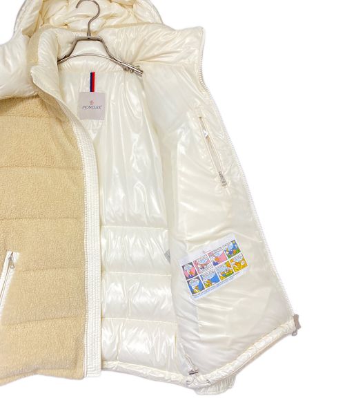 MONCLER（モンクレール）MONCLER (モンクレール) MICHON/ボアダウンジャケット アイボリー サイズ:4の古着・服飾アイテム