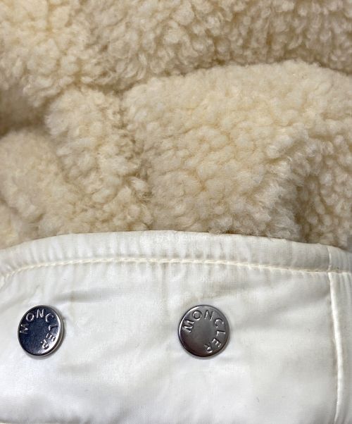 MONCLER（モンクレール）MONCLER (モンクレール) MICHON/ボアダウンジャケット アイボリー サイズ:4の古着・服飾アイテム
