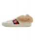 GUCCI (グッチ) エースビーエンブロイダリーファースニーカー ホワイト サイズ:36.5：30000円