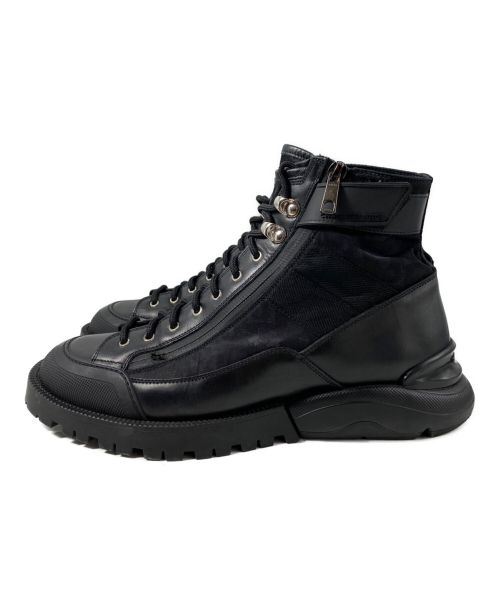 Christian Dior（クリスチャン ディオール）Christian Dior (クリスチャン ディオール) オブリークコンバットブーツ ブラック サイズ:40の古着・服飾アイテム