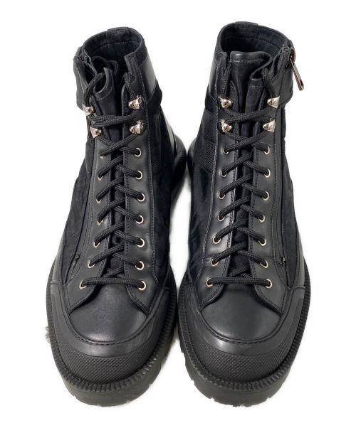 Christian Dior（クリスチャン ディオール）Christian Dior (クリスチャン ディオール) オブリークコンバットブーツ ブラック サイズ:40の古着・服飾アイテム