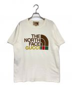 GUCCI×THE NORTH FACEグッチ×ザ ノース フェイス）の古着「プリントTシャツ」｜アイボリー