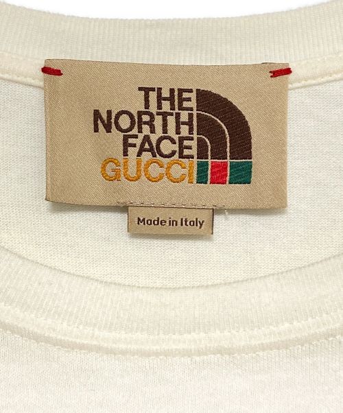 GUCCI（グッチ）GUCCI (グッチ) THE NORTH FACE (ザ ノース フェイス) プリントTシャツ アイボリー サイズ:Sの古着・服飾アイテム