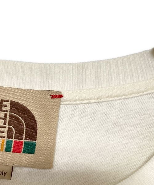 GUCCI（グッチ）GUCCI (グッチ) THE NORTH FACE (ザ ノース フェイス) プリントTシャツ アイボリー サイズ:Sの古着・服飾アイテム