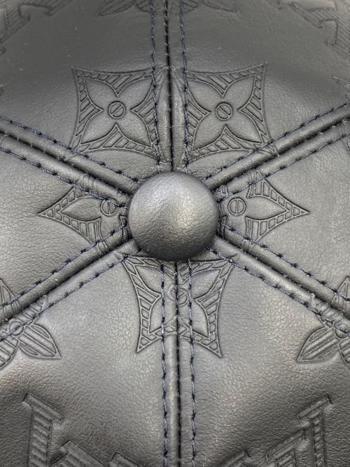 LOUIS VUITTON（ルイ ヴィトン）LOUIS VUITTON (ルイ ヴィトン) モノグラムレザーキャップ ブラック サイズ:-の古着・服飾アイテム