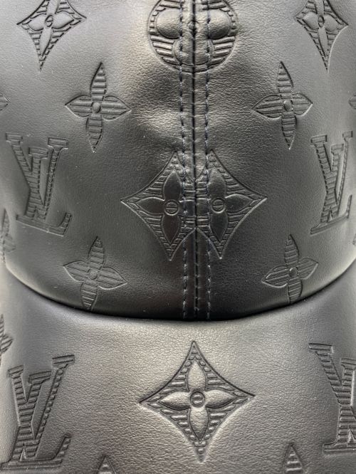 LOUIS VUITTON（ルイ ヴィトン）LOUIS VUITTON (ルイ ヴィトン) モノグラムレザーキャップ ブラック サイズ:-の古着・服飾アイテム