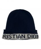 Christian Diorクリスチャン ディオール）の古着「ロゴビーニー」｜ネイビー