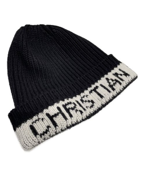 Christian Dior（クリスチャン ディオール）Christian Dior (クリスチャン ディオール) ロゴビーニー ネイビー サイズ:‐の古着・服飾アイテム