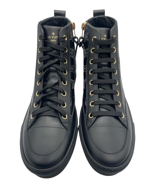 LOUIS VUITTON（ルイ ヴィトン）LOUIS VUITTON (ルイ ヴィトン) Steller Boot Monogram ブラック サイズ:36の古着・服飾アイテム