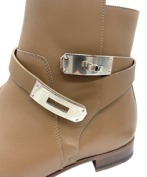 HERMES（エルメス）HERMES (エルメス) ネオ ブーツ ブラウン サイズ:37の古着・服飾アイテム