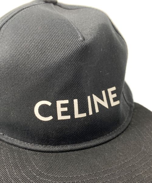 CELINE（セリーヌ）CELINE (セリーヌ) ロゴキャップ ブラック サイズ:Mの古着・服飾アイテム