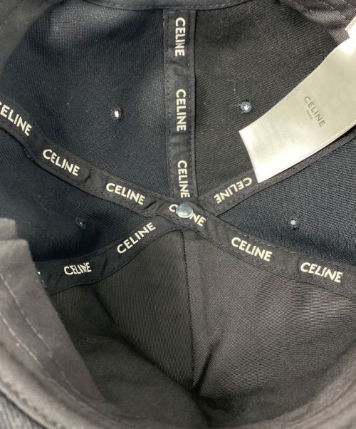 CELINE（セリーヌ）CELINE (セリーヌ) ロゴキャップ ブラック サイズ:Mの古着・服飾アイテム