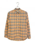 BURBERRYバーバリー）の古着「ノバチェックドレスシャツ」｜ブラウン