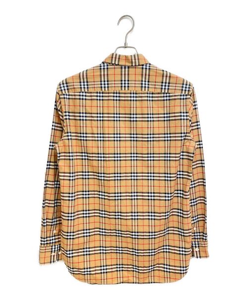BURBERRY（バーバリー）BURBERRY (バーバリー) ノバチェックドレスシャツ ブラウン サイズ:Sの古着・服飾アイテム