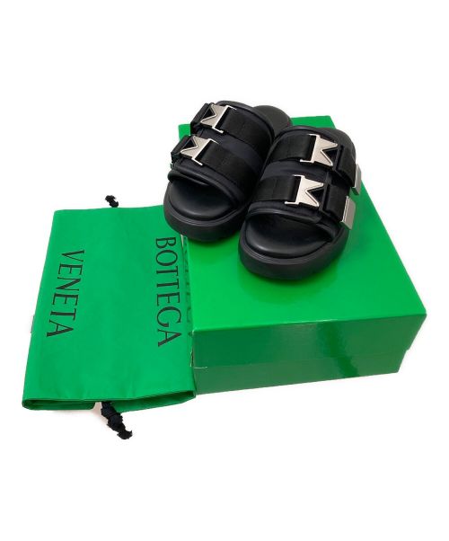 BOTTEGA VENETA（ボッテガベネタ）BOTTEGA VENETA (ボッテガベネタ) フラッシュサンダル ブラック サイズ:38の古着・服飾アイテム