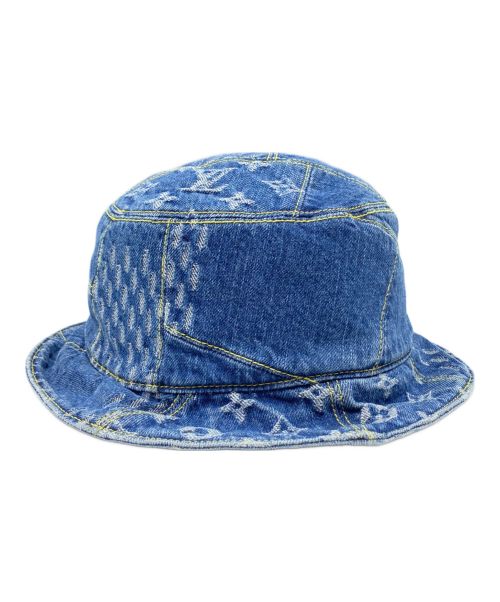 LOUIS VUITTON（ルイ ヴィトン）LOUIS VUITTON (ルイ ヴィトン) ボネ・ダミエ ジャイアント ウェーブ インディゴ サイズ:58の古着・服飾アイテム