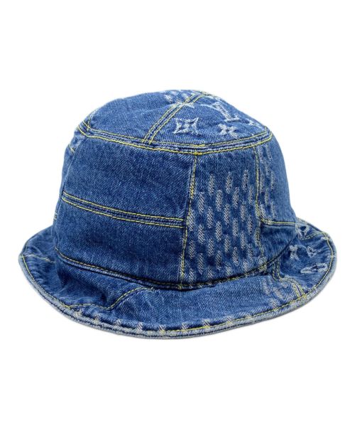 LOUIS VUITTON（ルイ ヴィトン）LOUIS VUITTON (ルイ ヴィトン) ボネ・ダミエ ジャイアント ウェーブ インディゴ サイズ:58の古着・服飾アイテム